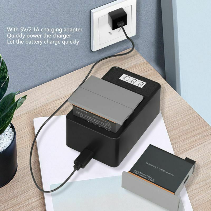 SheIngKa FLW316,lipo Battery Charger,DJI OSMO Action Camera,fpv camera charger,3 Pack Battery Charger,fpv camera