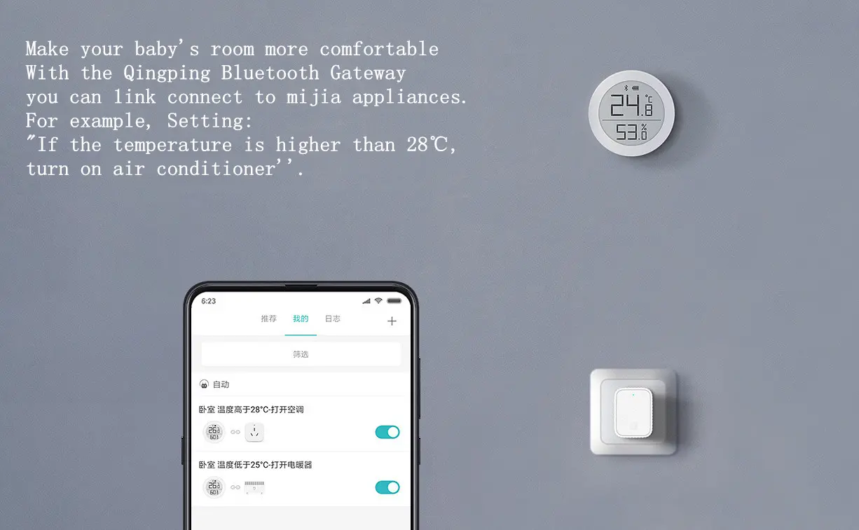 Xiaomi Qingping Blueooth WIFI Cổng Applicance Chuyển Mối liên hệ Cổng Thông minh Door Lock Wi-Fi Cổng Bluetooth Lưới Cổng Khóa Wi-Fi Cổng làm việc Với Mijia APP