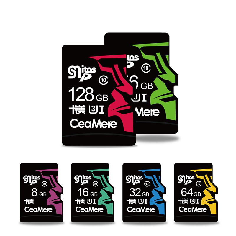 CEAMERE SMITOSP 32GB/64GB Tarjeta de memoria U1 Class10 Tarjeta TF de alta velocidad MP3 MP4 Almacenamiento de datos para teléfono móvil DVR Cámara Altavoz