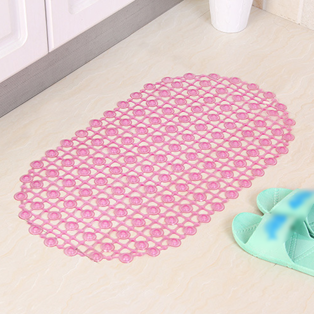 PVC anti dérapage ventouse poignée douche baignoire tapis tapis maison salle de bains tapis antidérapant