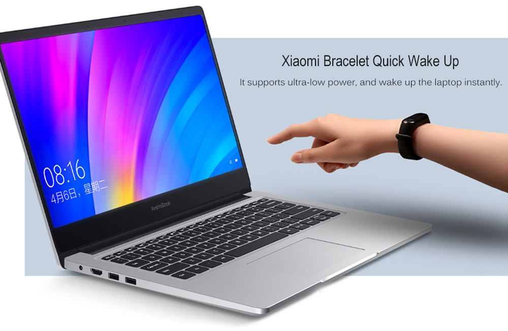 Máy tính xách tay Xiaomi RedmiBook 14.0 Intel Core I7-8565U NVIDIA GeForce MX250 8G RAM 512GB SSD Notebook-Silver