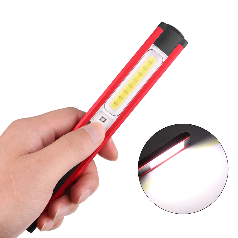 XANES WL03 Lampada da lavoro 1SMD + 16COB + 8LED Luce rossa 4 modalità Luce di emergenza ricaricabile per esterno torcia multifunzione ricaricabile USB campeggio Luce con magnete