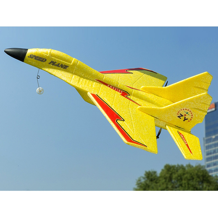 ZHIYANG SU27 MIG-530 320mm Wingspan EPP RC Mini Glider War Aircraft RTF con LED Mode 2 Night Flight Airplane