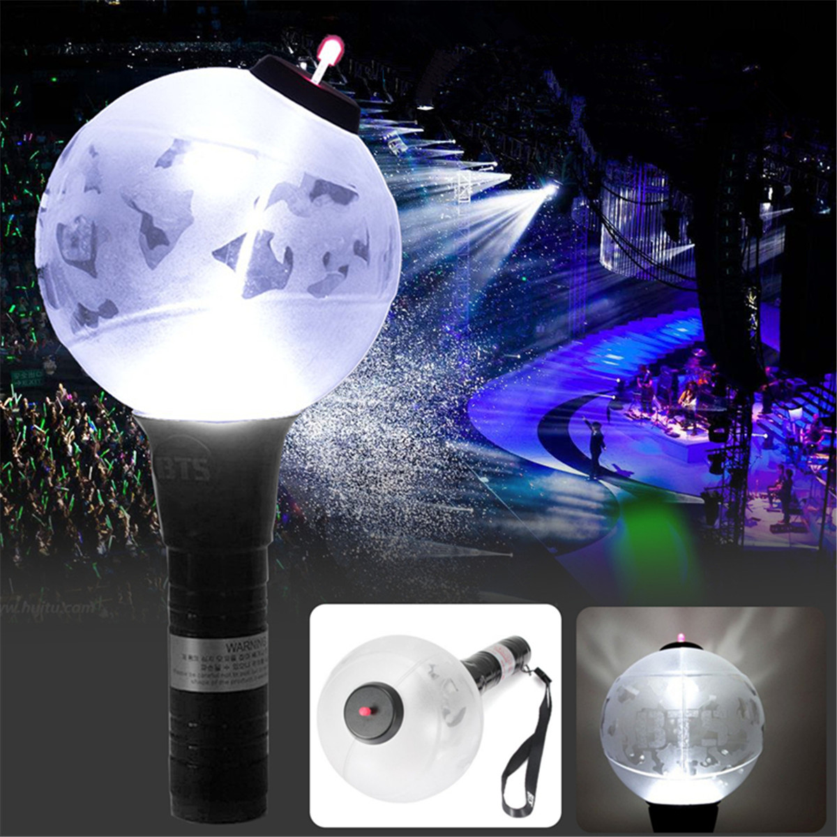 Kpop BTS Ver Bangtan Boys Light Stick Army Glow Lightstick White TLla