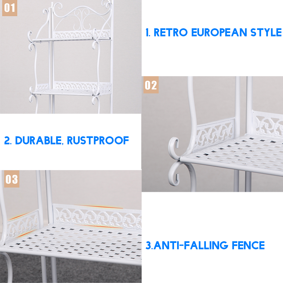 1 Pièce 3/4/5 Niveaux Étagère De Rangement Pliable Nordique Minimaliste Multifonctionnel Étagère De Rangement Supports Supports pour Bureau Maison Chambre Salle De Bains Cuisine Cuisine