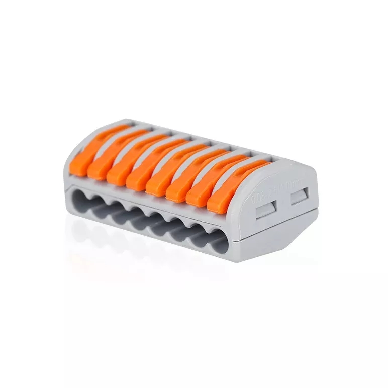 10Pcs PCT-218 8Pin Universal Connectors Terminals Electric Cable Wire Connector Terminal Block Cable Terminals