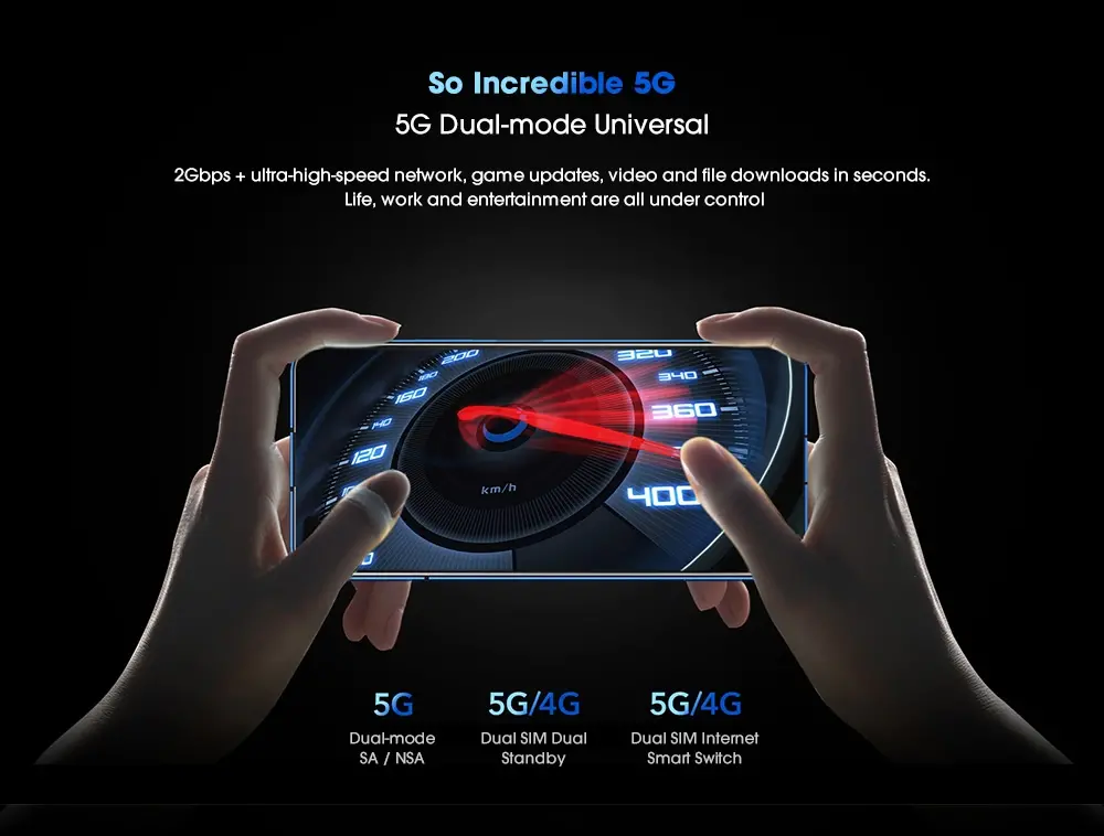 HUAWEI Honor V30 5G Versão 40MP Câmera Traseira Tripla 6,57 polegadas 8GB 128GB NFC 40W Carga Rápida Kirin 990 Octa Core 5G Smartphone