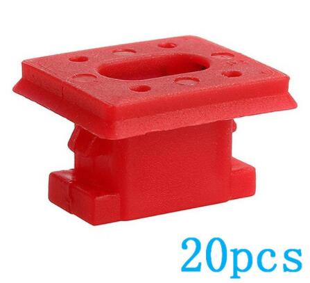 20pcs / set Dashboard Dash Trim Strip Clips Red Insert Grommets Keeper Clip Fit para BMW E46 E65 / E66 E83N Hebillas de fijación del panel interior