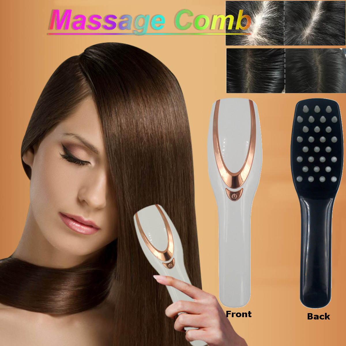 Scalp Massager Anti Hair Loss Hair Growth Comb Massage Stress Relax El