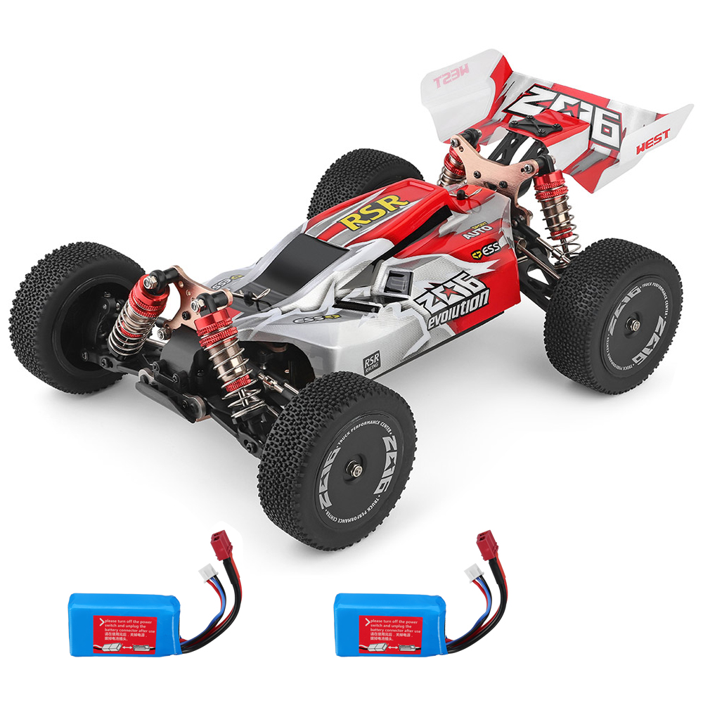 Wltoys 144001 1/14 2.4G 4WD High Speed Racing RC Car Vehicle Models 60km/h Two Battery