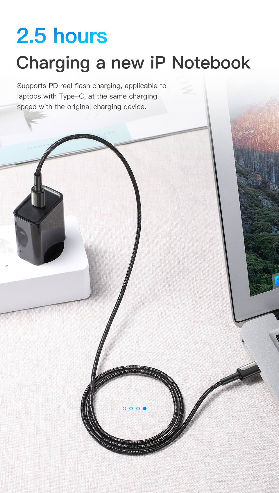 KUULAA 60W PD QC 4.0 Type C à Type C Câble de données à charge rapide pour Huawei P30 Pro Mate 30 5G Xiaomi Mi9 9Pro 5G S10 + Note 10