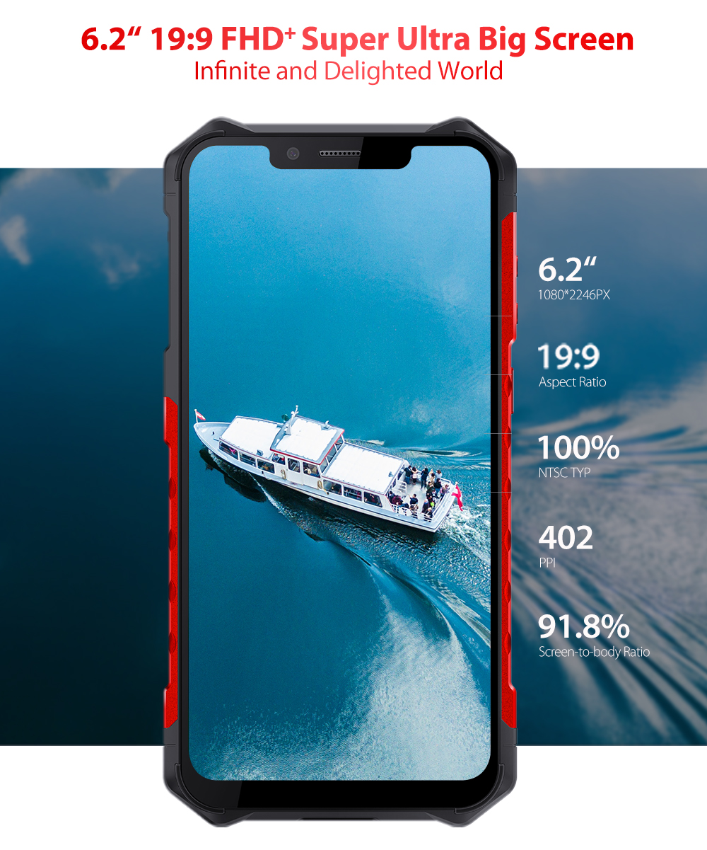 Ulefone Armor 6S,Helio P70 Octa core,6GB RAM 128GB ROM,IP68 IP69K Waterproof