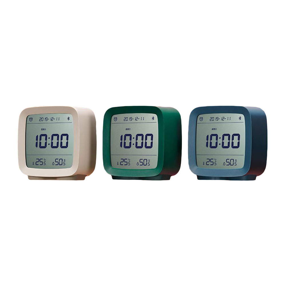ClearGrass CGD1 Mijia APP Contrôle Bluetooth 5.0 Thermomètre Hygromètre LCD Écran Réglable Veilleuse Calendrier Horloge Réveil De Xiaomi Youpin