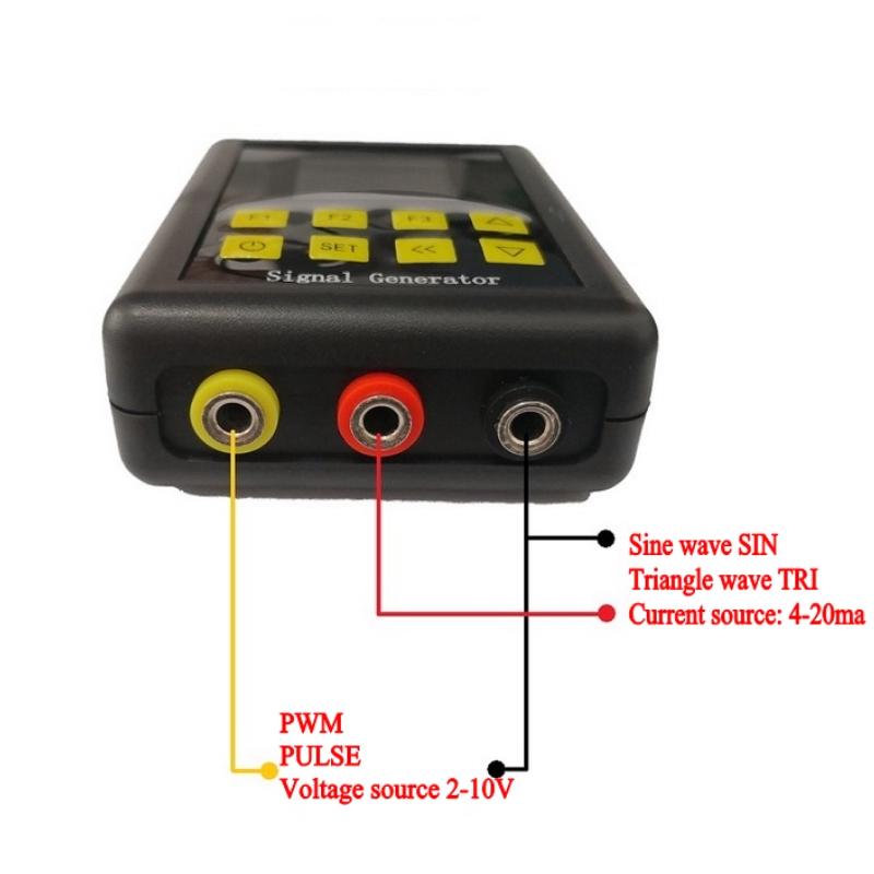 Adjustable PWM Pulse Sine Wave Current Voltage Analog Simulator 2-10V 4-20mA Signal Generator Sources Built-in Battery