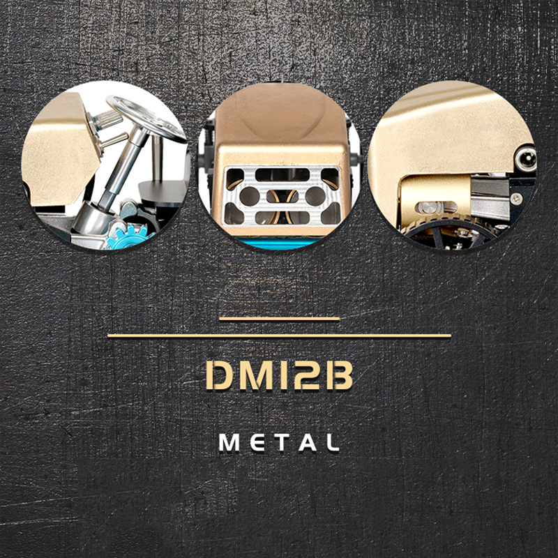 Teching DM12B Explorer 1 Creative All-metal Retro Model Car Rechargeable Simulation Science Toy High Challenge Assembled Electric Model Kit