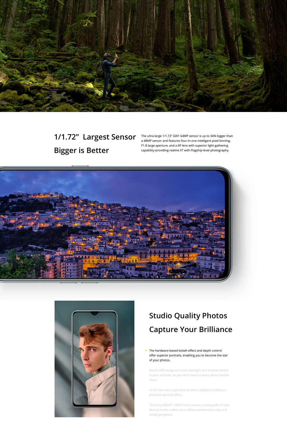 Eu de verdade XT Global Version 6.4 polegadas FHD + Super AMOLED Display 4000mAh 64MP AI Quad Câmeras Traseiras 8GB RAM 128GB ROM Snapdragon 712 AIE Octa Core 2.3GHz 4G Smartphone
