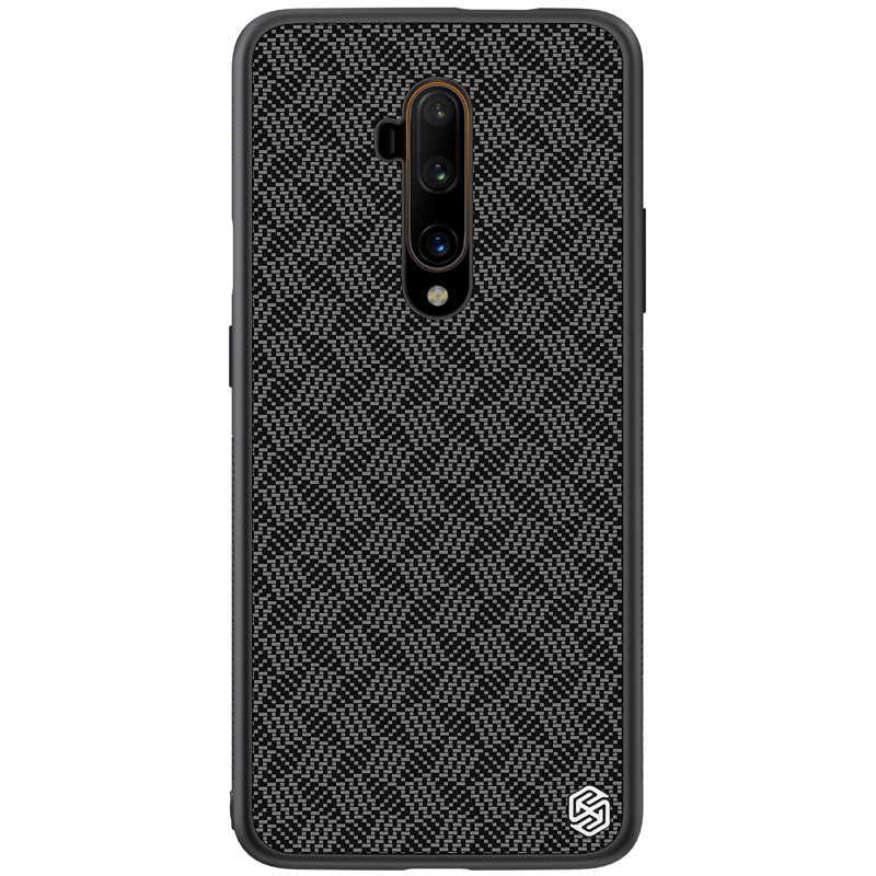Per OnePlus 7T Pro Custodia NILLKIN Grata Modello Doppio strato Fibra di carbonio antigraffio Custodia antiscivolo Pro