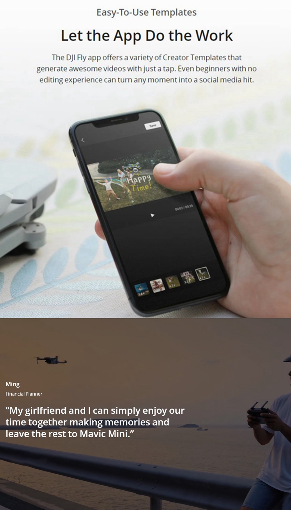 DJI Mavic Mini 4KM FPV with 2.7K Camera 3-Axis Gimbal 30mins Flight Time 249g Ultralight GPS RC Drone Quadcopter RTF