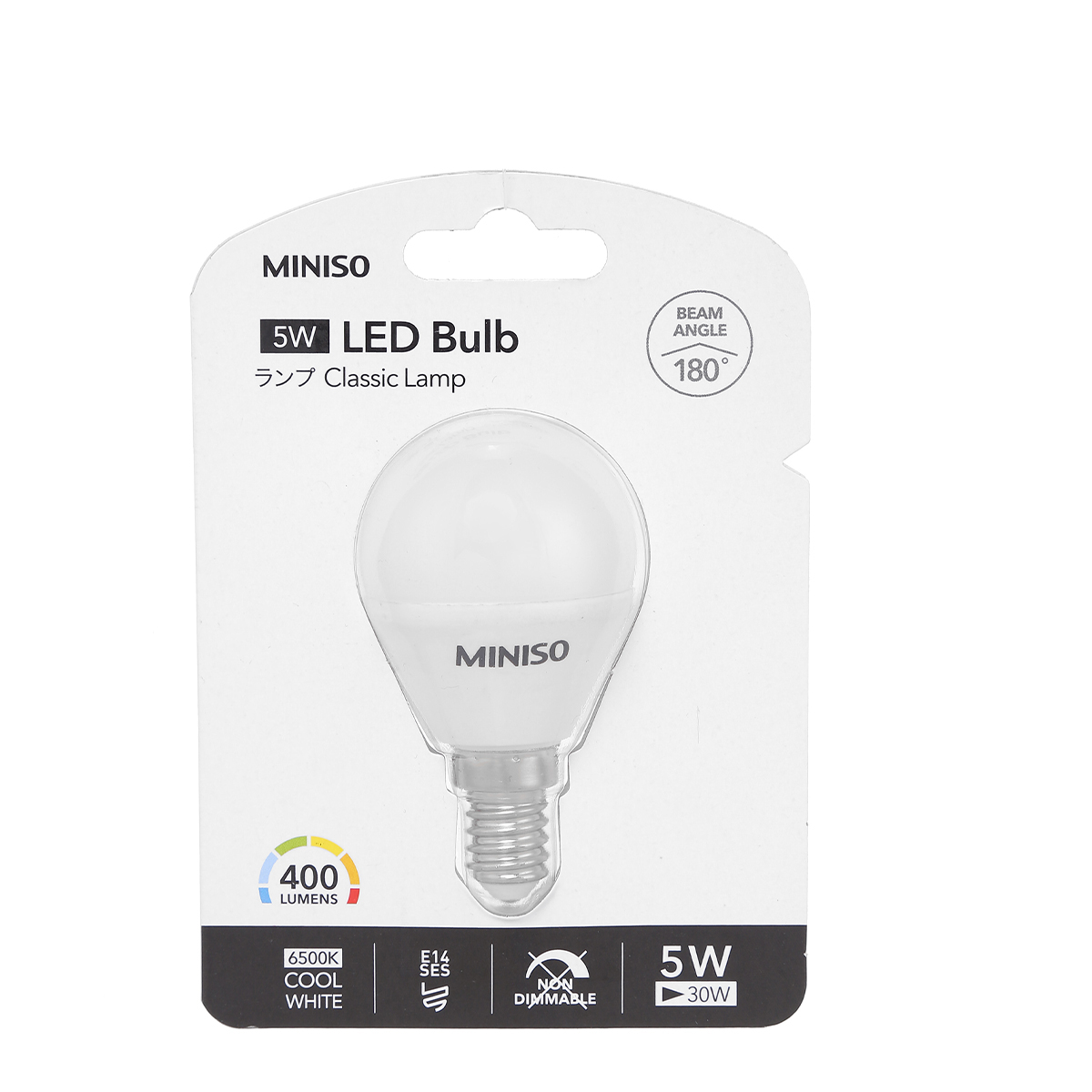 MINISO LB14C5W40 E14 B45 5W 400LM LED Lampadina Luce bianca fredda per soffitto lampada Soggiorno ventilatore