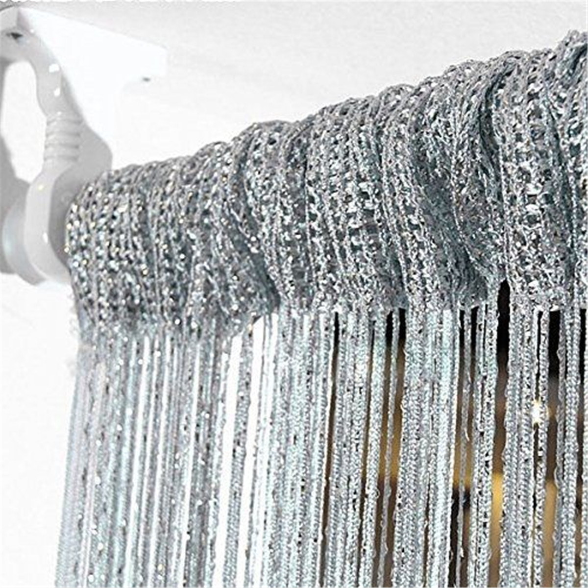 String Door Curtains Bead Window Panel Divisore Frangia di nappa di cristallo in rilievo