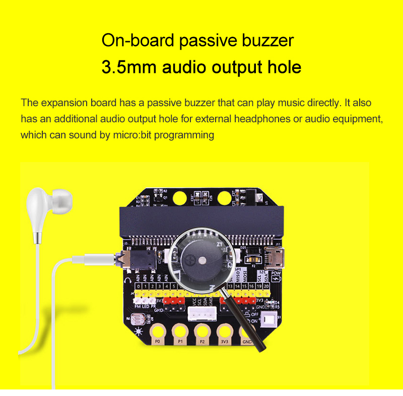 Yahboom Basic: bit GPIO Scheda di espansione per BBC Micro: bit STEM Education