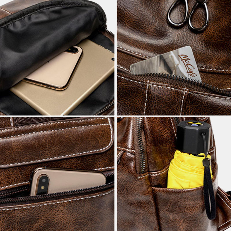 Zaino convertibile solido antifurto donna con cuffia