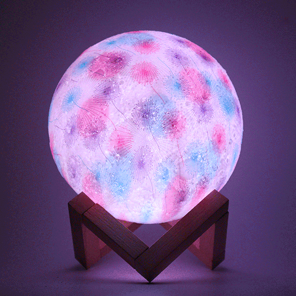 Impression 3D Lune Lampe Espace LED Veilleuse Télécommande / Tactile / Pat Contorl Lampe USB Charge Valentine Cadeau
