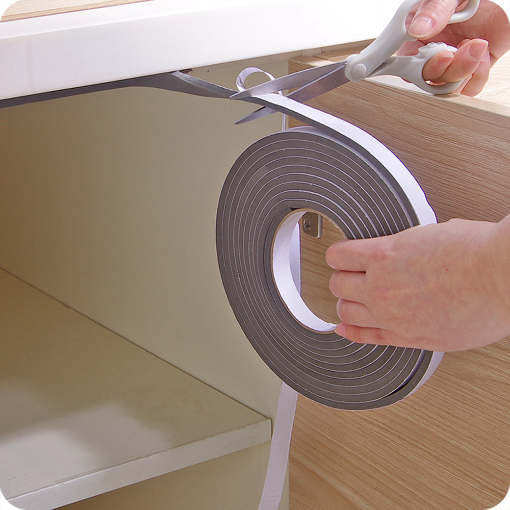 5M Self-adhesive Window Sealing Strip Car Door Noise Insulation Rubber Dusting Sealing Tape