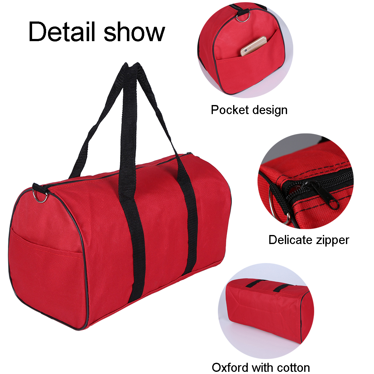 Main forte Bande Sac de gymnastique de voyage se pliant imperméable confortable Sac de remise en forme en plein air Sac à main Yoga