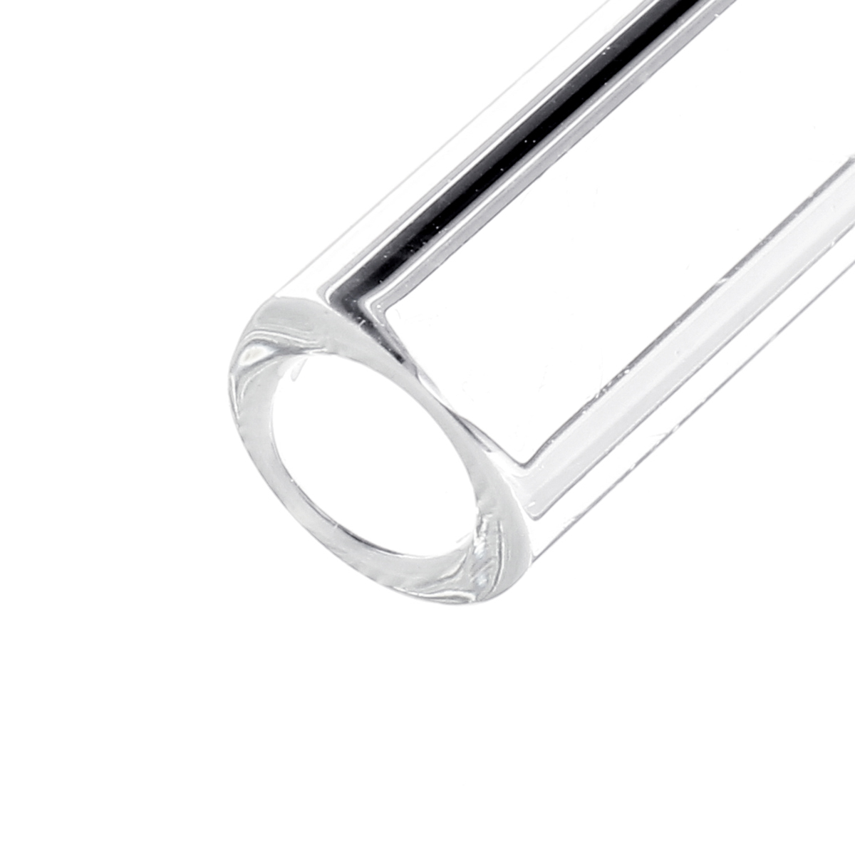 10Pcs 200x7x1mm Comprimento 200mm OD 7mm 1mm de espessura de parede de vidro borossilicato Tubo de sopro de vidro Fábrica de laboratório Escola Tubos domésticos