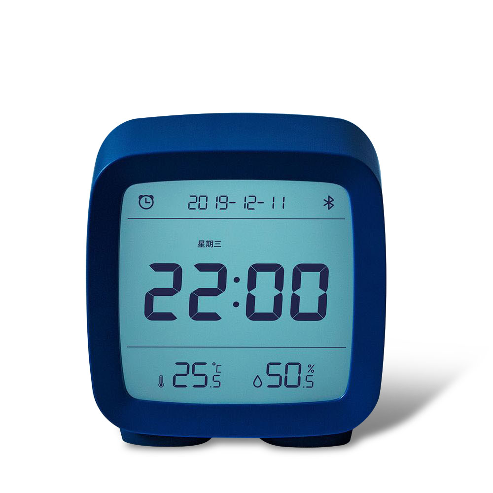 ClearGrass CGD1 Mijia APP Contrôle Bluetooth 5.0 Thermomètre Hygromètre LCD Écran Réglable Veilleuse Calendrier Horloge Réveil De Xiaomi Youpin