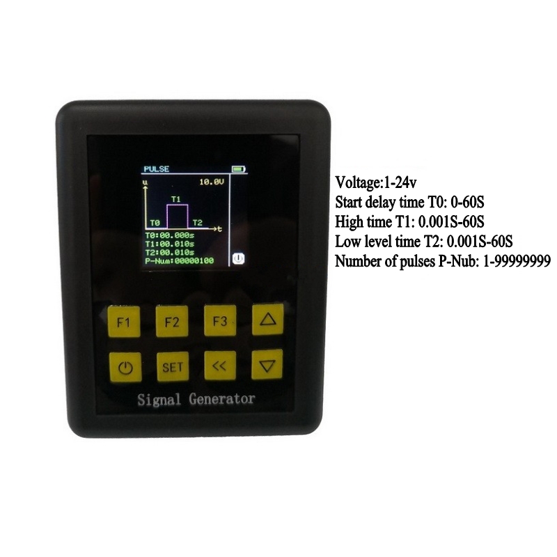 Adjustable PWM Pulse Sine Wave Current Voltage Analog Simulator 2-10V 4-20mA Signal Generator Sources Built-in Battery