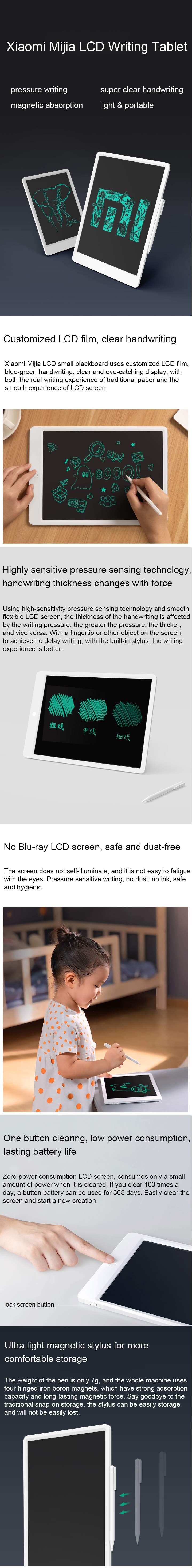 Xiaomi 10 13 5 Inc Kucuk Lcd Blackboard Ultra Ince Yazma Tablet Dijital Cizim Tahtasinda Elektronik El Yazisi Not Defteri Ile Kalem Vordeo Biz Bu Isi Biliyoruz
