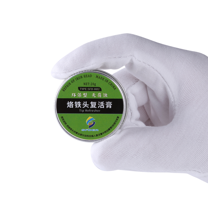 20g Fer À Souder Astuce Cleaner Tinner Refresher Pâte À Oxyde De Fer À Souder pour Fer À Souder Astuce Tête Resurrection Soudure Acessory