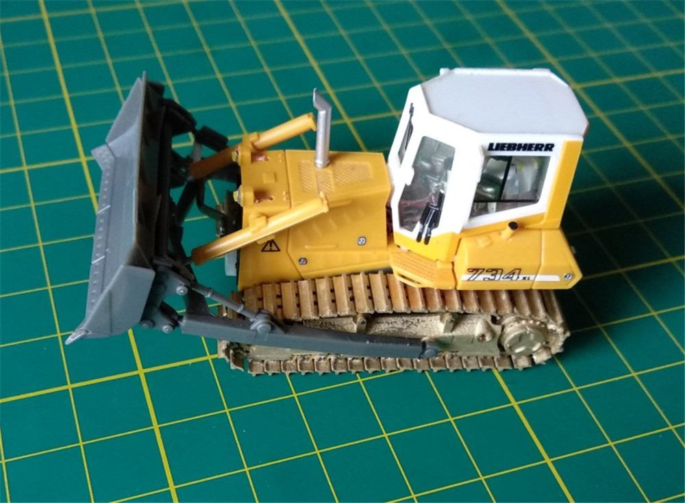 DasMikro DS87E07-Liebherr 734 Metal RC Car Bulldozer Without Power Motor DIY Kit Vehicle Models