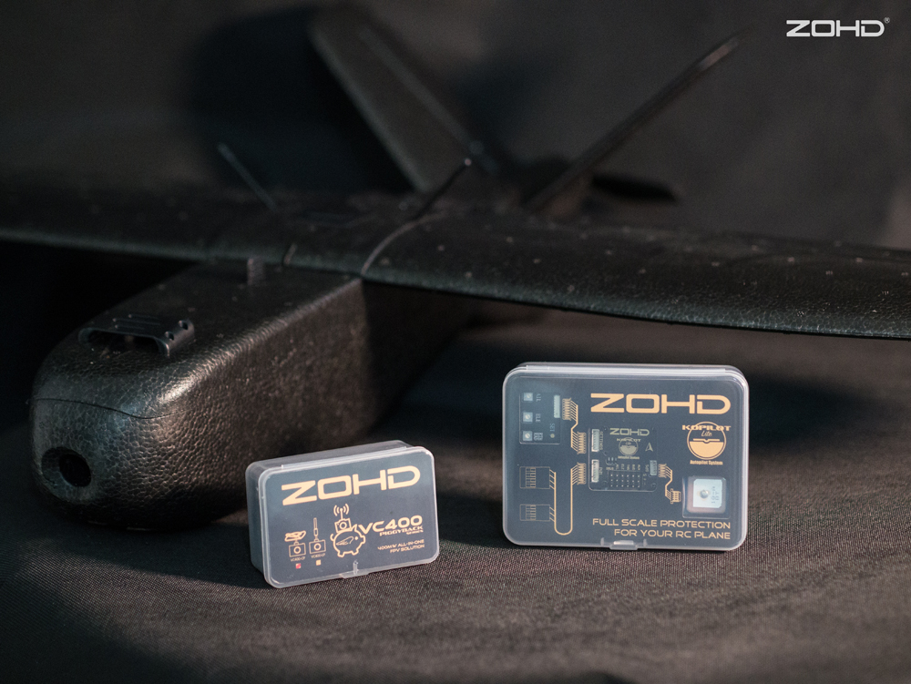 ZOHD Nano Talon Black OP 860mm Wingspan AIO V-Tail EPP FPV Wing RC Airplane PNP/With FPV Ready Limited Edition