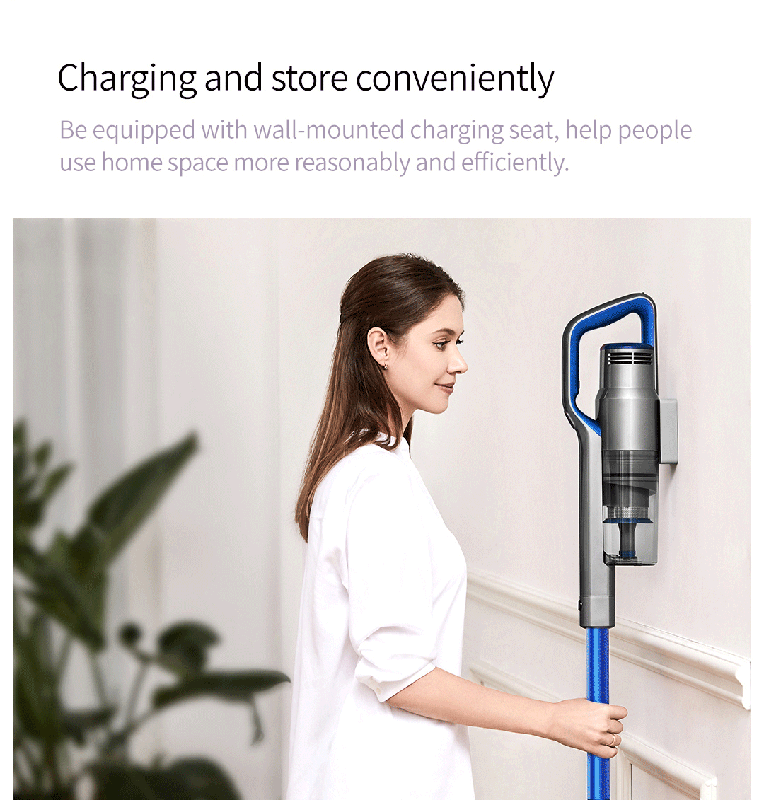 JIMMY JV63 Aspirateur portatif sans fil portable 130AW 20000Pa Aspiration Anti-enroulement Cheveux 60 minutes Durée de fonctionnement Tapis Collecteur de poussière