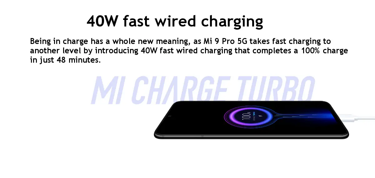 Xiaomi Mi9 Mi 9 Pro 5G Version 6.39 inch 48MP Triple Camera NFC 40W Fast Charge 12GB 512GB Snapdragon 855 Plus Octa core 5G Smartphone