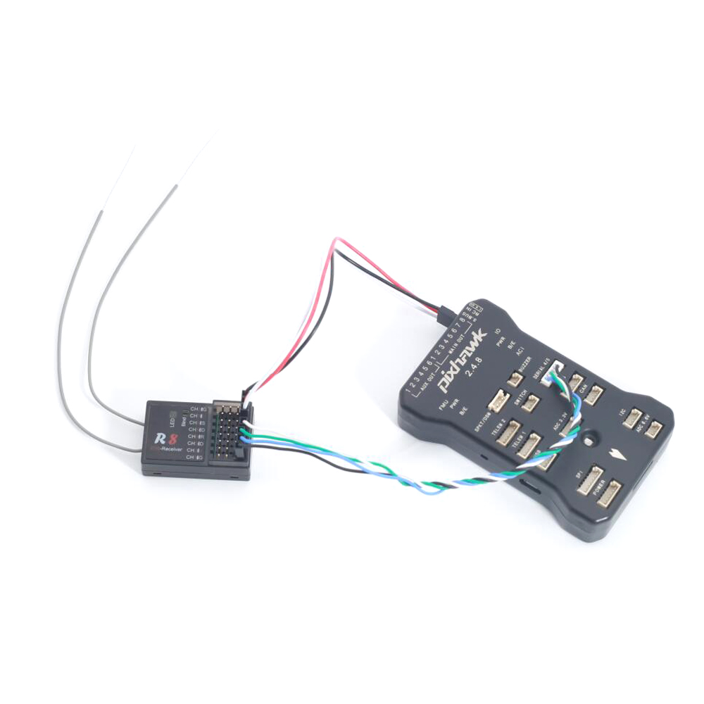 Cavalier R8 Récepteur RC 16CH Compatible T16 FrSky D16 D8 Prise en charge du mode PIX PX4 Contrôleur de vol APM PWM Sortie SBUS