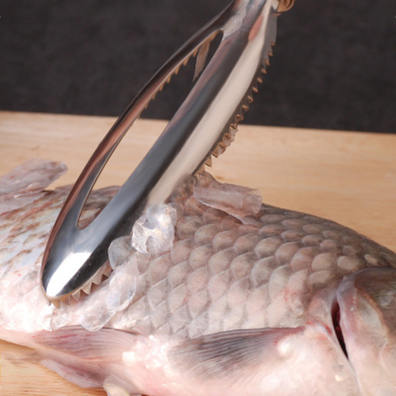 Écailles de grattoir à poisson Balances Balances 304 en acier inoxydable à écailles de poisson Artefact Tuez les outils de poisson Gadgets de cuisine