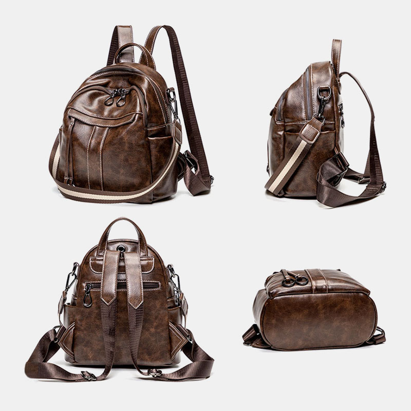 Zaino convertibile solido antifurto donna con cuffia