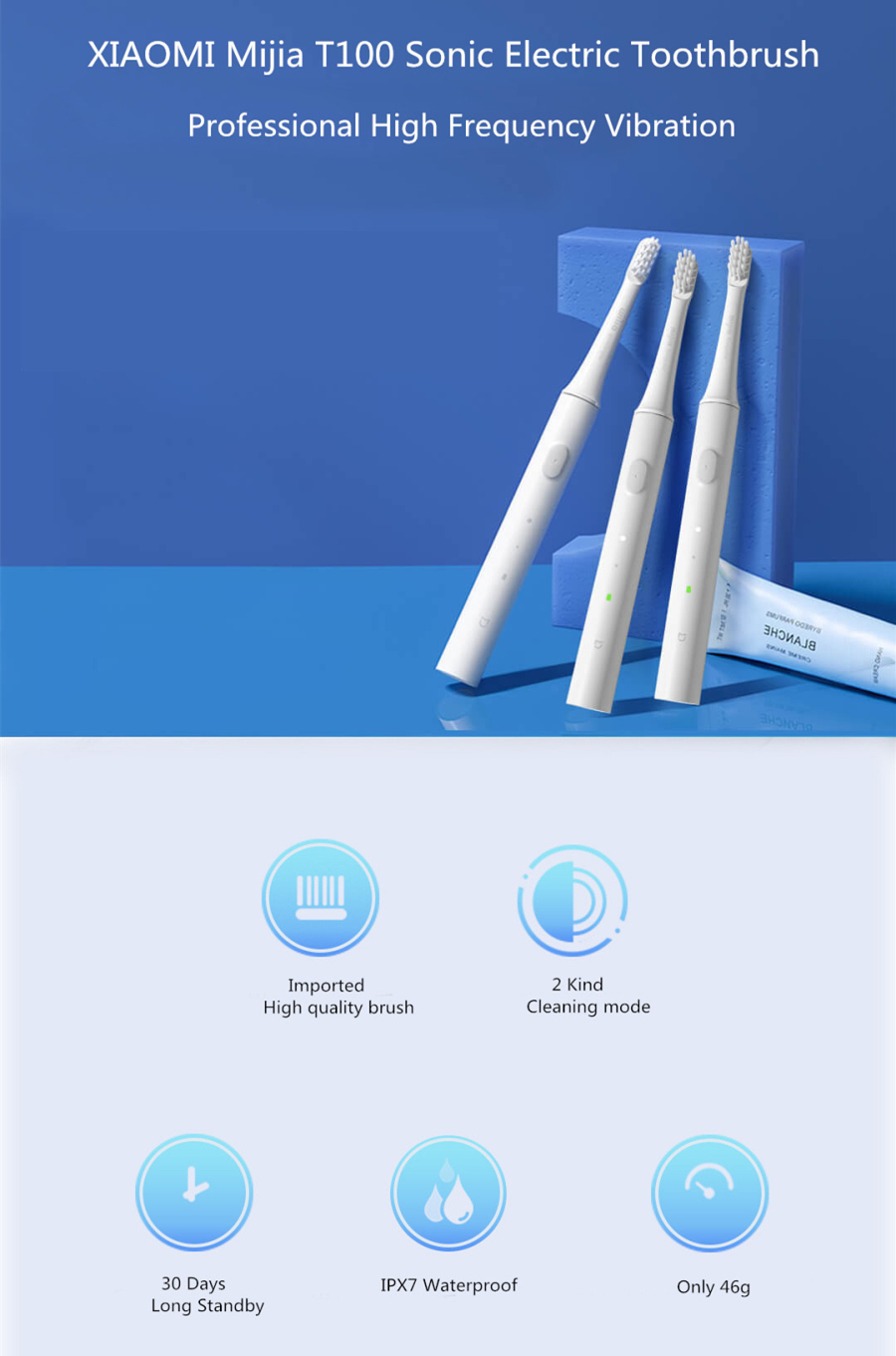Yeni Sürüm] 3 Adet Original Xiaomi Mijia T100 Beyaz Mi Akıllı ...