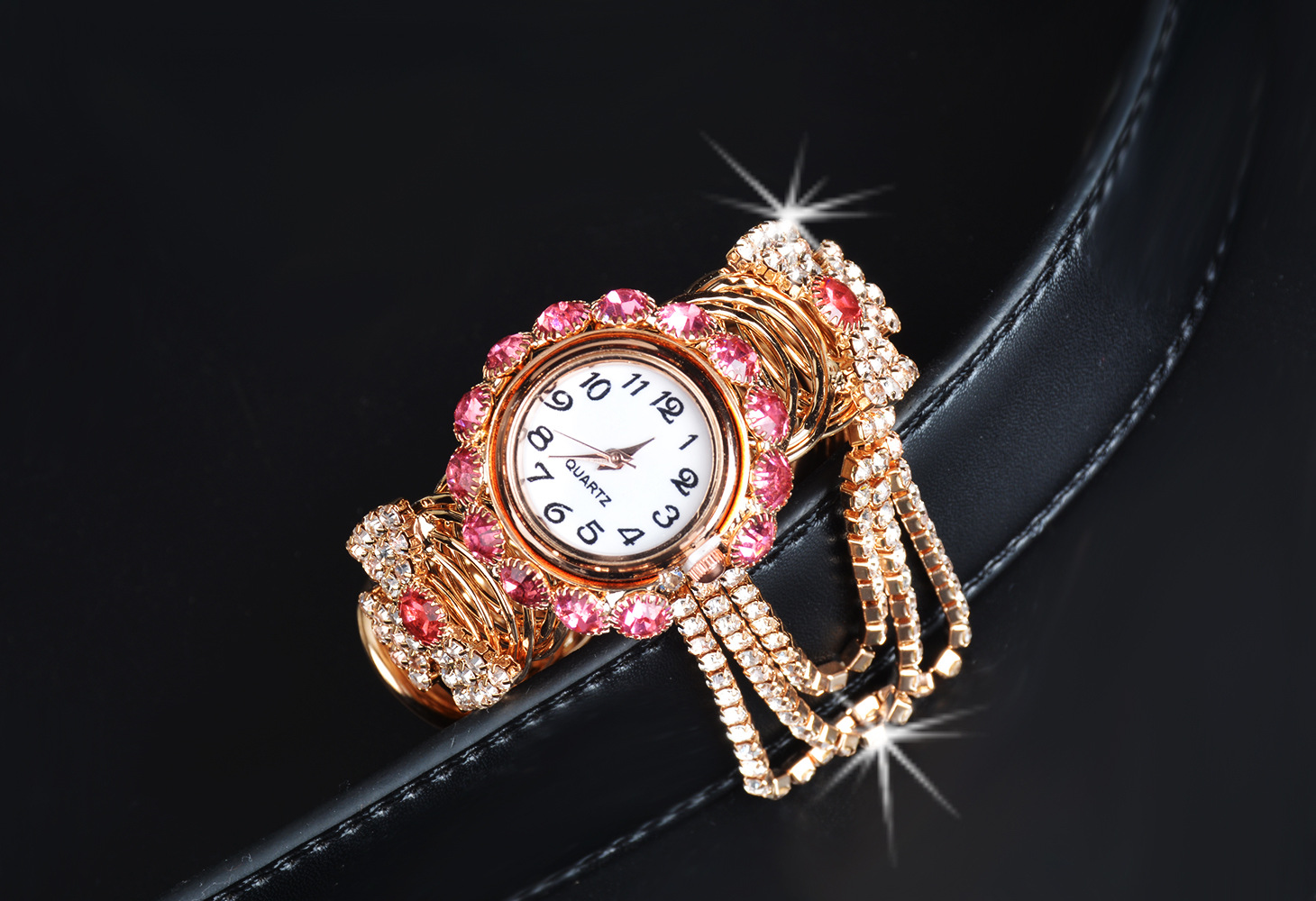 Montre Effraction Crystal Style rétro pour femmes