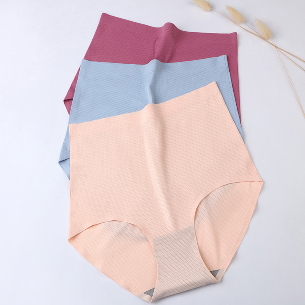 Culotte respirante taille haute en soie transparente