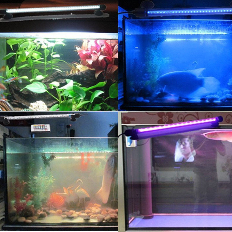 112CM 13.4W IP68 étanche 66PCS LED Aquarium Light RGB Remote LED Fish Tank Light Submersible