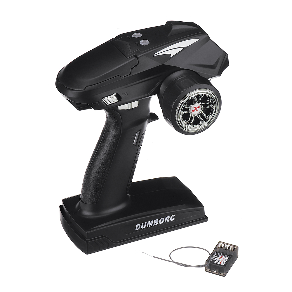 DumboRC X6P 2.4G 6CH Transmitter+X6F LED Receiver+LED Light For RC Car Boat Tank Vehicle Models