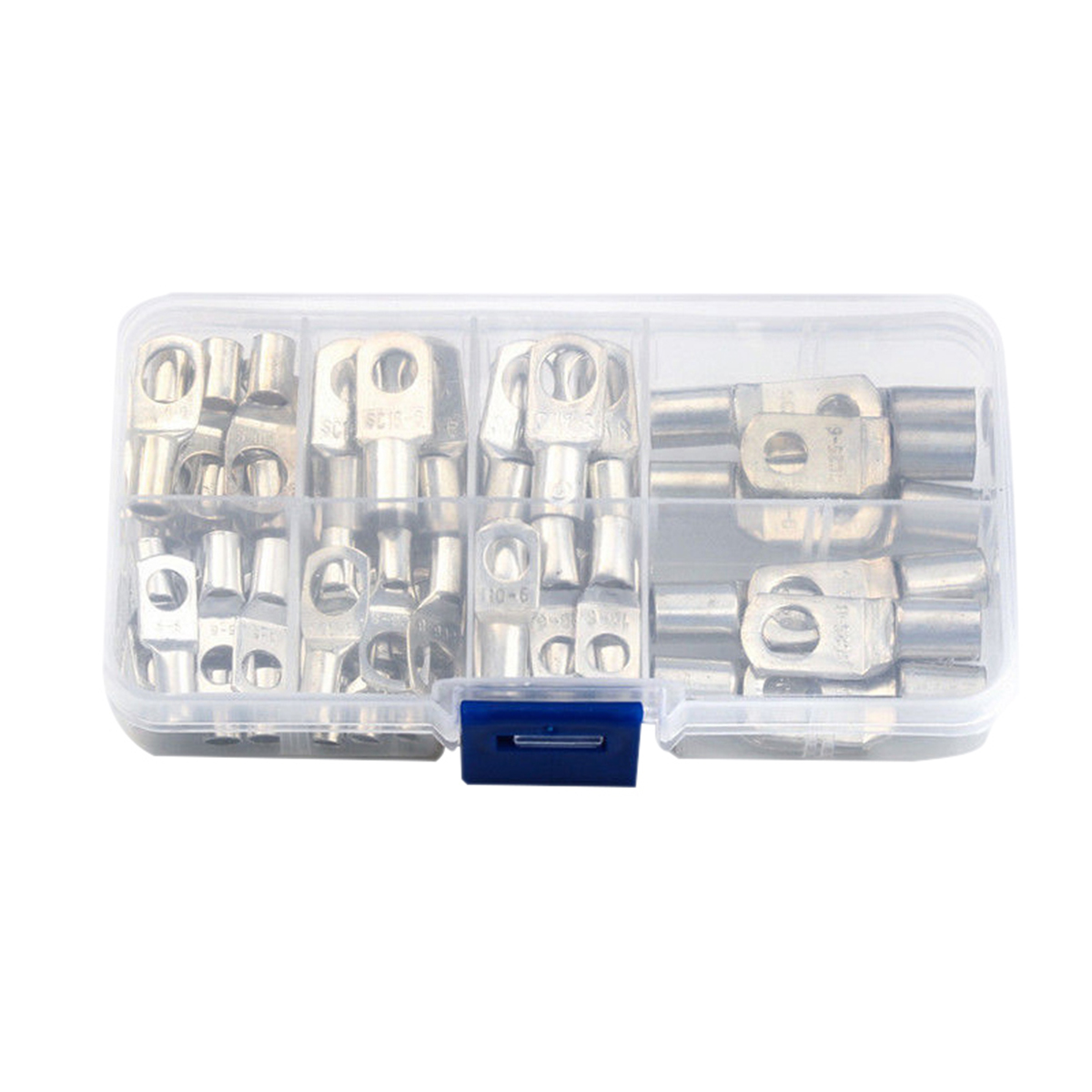 60Pcs SC Series Terminals Cable Terminals Copper Lug Ring Seal Wire Connectors Assorted Kit