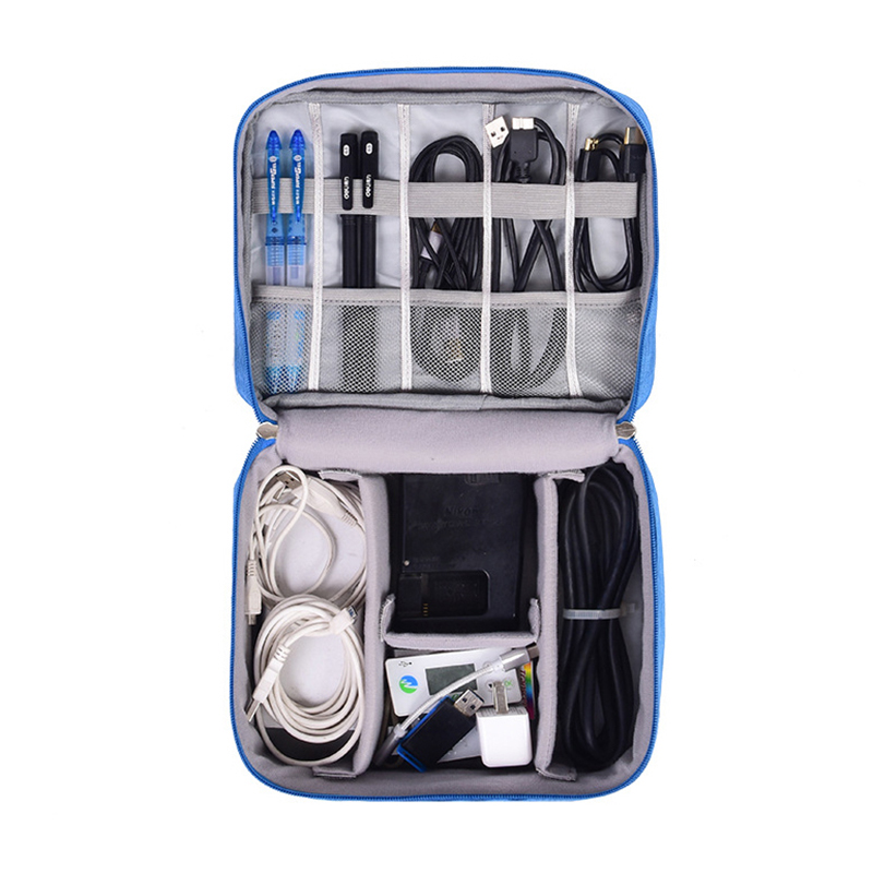 Accessoires numériques Sac de rangement Chargeur USB Câble USB Organisateur de disque U Sac de voyage