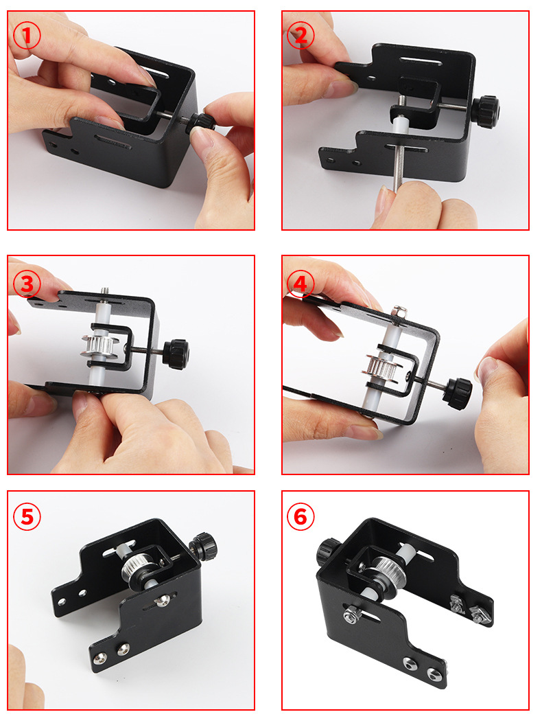 Kit de tendeur de courroie de distribution de profil en métal de l'axe Y amélioré pour l'imprimante 3D Ender-3 Pro