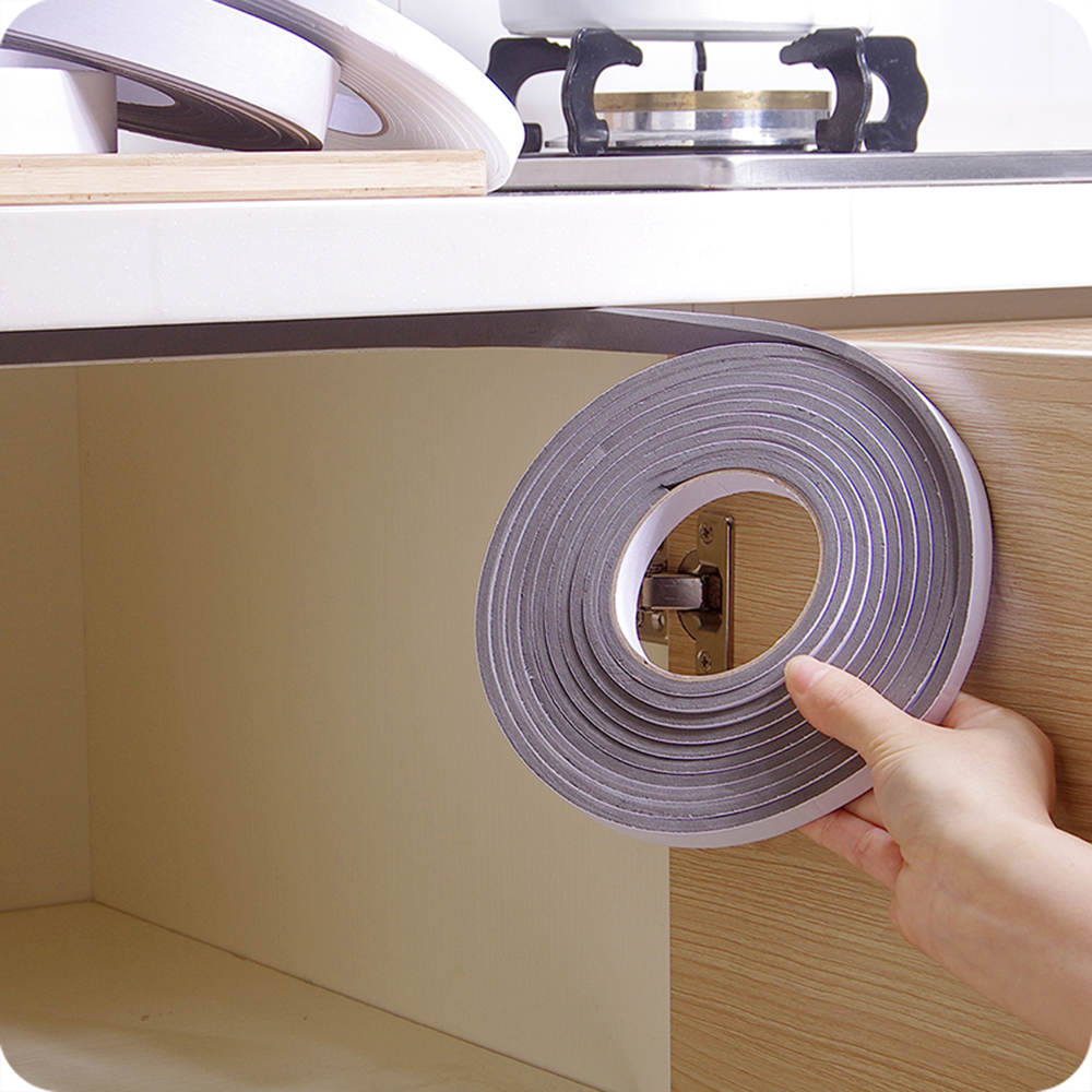 5M Self-adhesive Window Sealing Strip Car Door Noise Insulation Rubber Dusting Sealing Tape